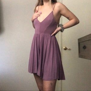 Purple summer dress